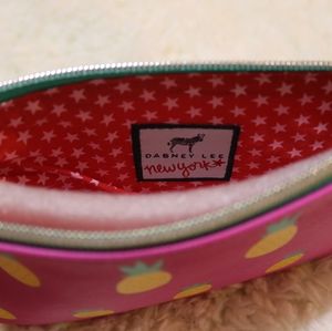 Dabney Lee pink pineapple zipper multi purpose bag